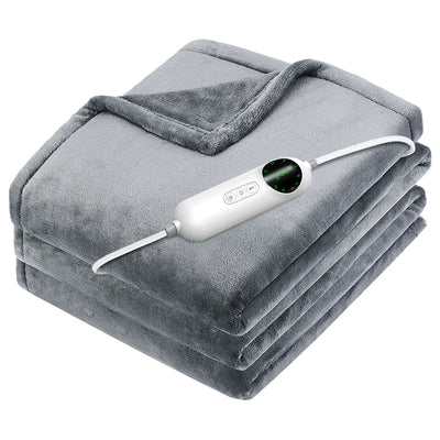 Electric Heated Throw Flannel Heated Blanket with 10 Heat Settings Auto off Washable for Home Office Usage 59x71in 
