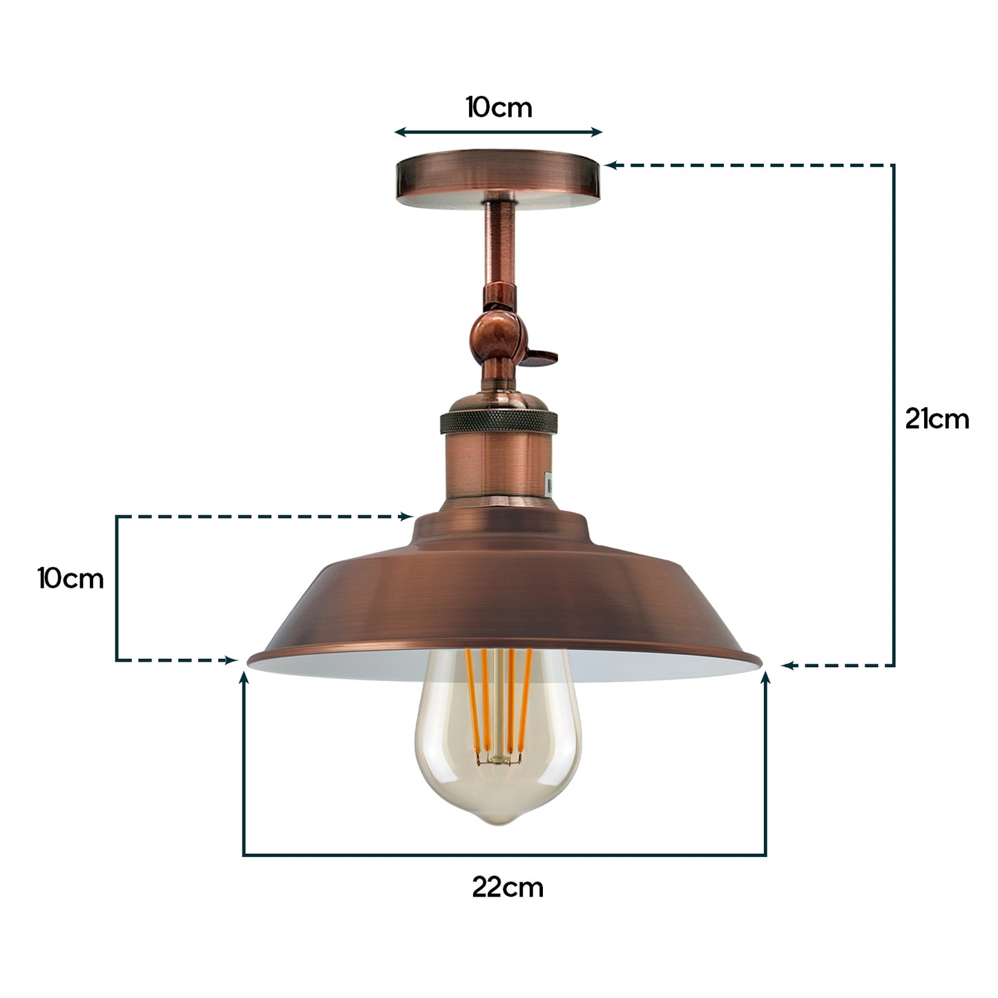 Modern Flush Mount Ceiling Light Fixture ~1664