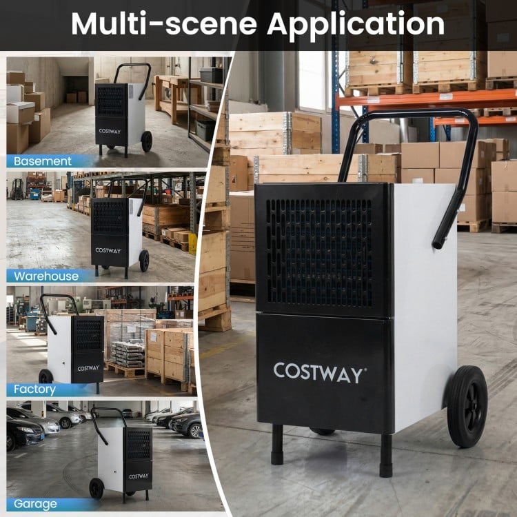 189 Pints Commercial Dehumidifier with Built-in Water Pump