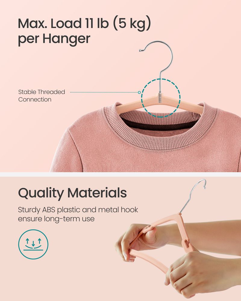 SONGMICS Kids Hangers 50 Pack 