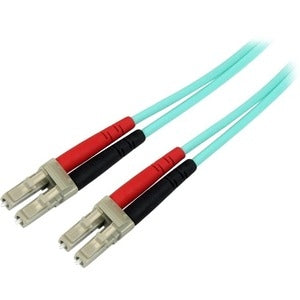 (10ft) LC/UPC to LC/UPC OM4 Multimode Fiber Optic Cable, 50/125µm, 100G, Low Insertion Loss, LSZH Fiber Jumper Cord 