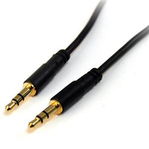 StarTech.com 10 ft Slim 3.5mm Stereo Audio Cable - M/M 