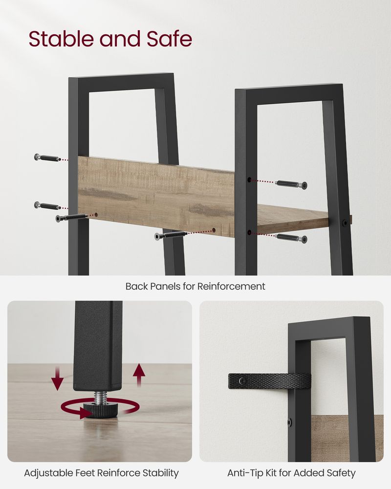 VASAGLE Home Office Bookshelf 