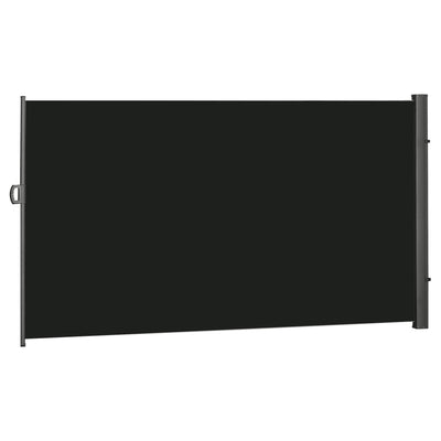 Outsunny Retractable Sidescreen: 118" x 79" UV Wind Resistant Outdoor Privacy Panel for Folding Patio, Black 