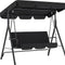 AECOJOY 3-Seat Outdoor Patio Swing Chair – Heavy-Duty Canopy Swing Bench for Backyard, Porch & Garden