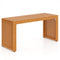 36 Inch Patio Bench All-Slat Acacia Wood Loveseat