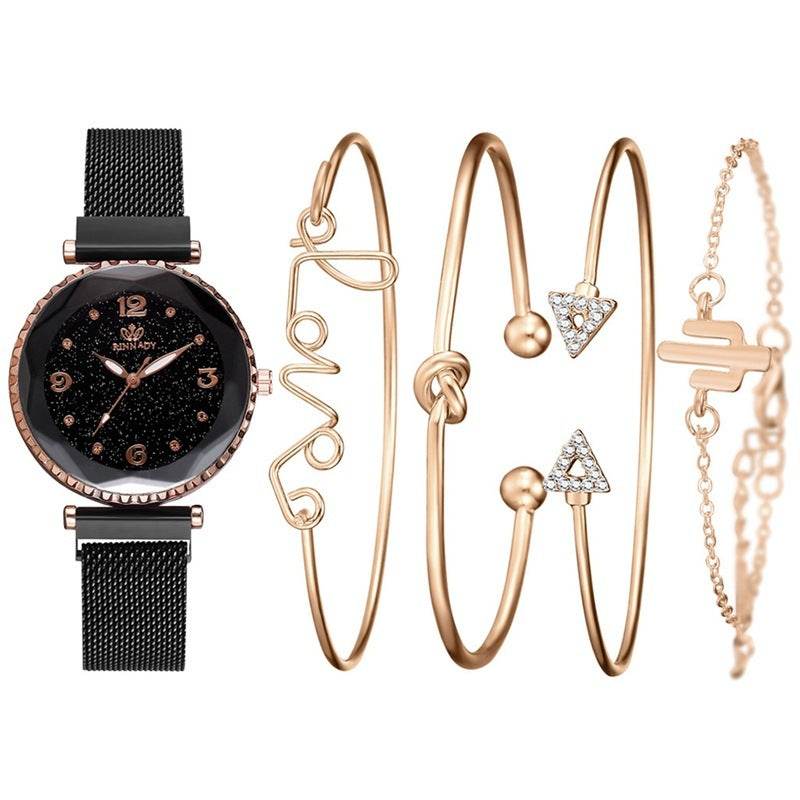 Fashion women's quartz watch bracelet bracelet set 