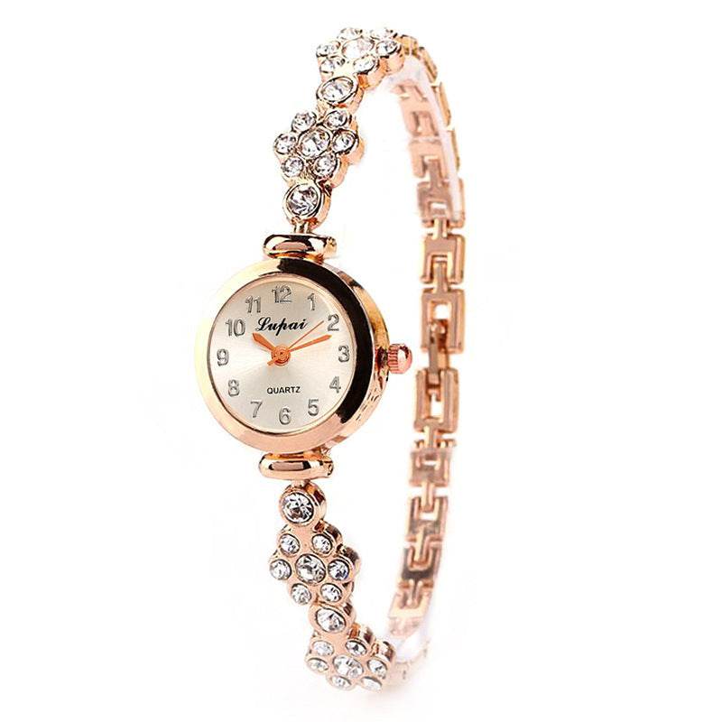 Ladies flower bracelet watch 