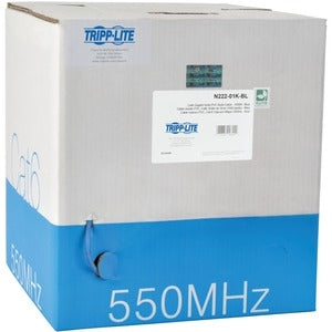 Tripp Lite 1000FT PVC CMR CAT 6 SOLID UTP BULK CABLE BLUE 1000' 