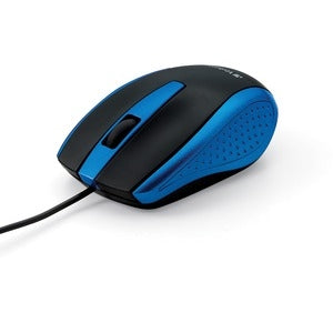Verbatim Corded Notebook Optical Mouse - Blue 