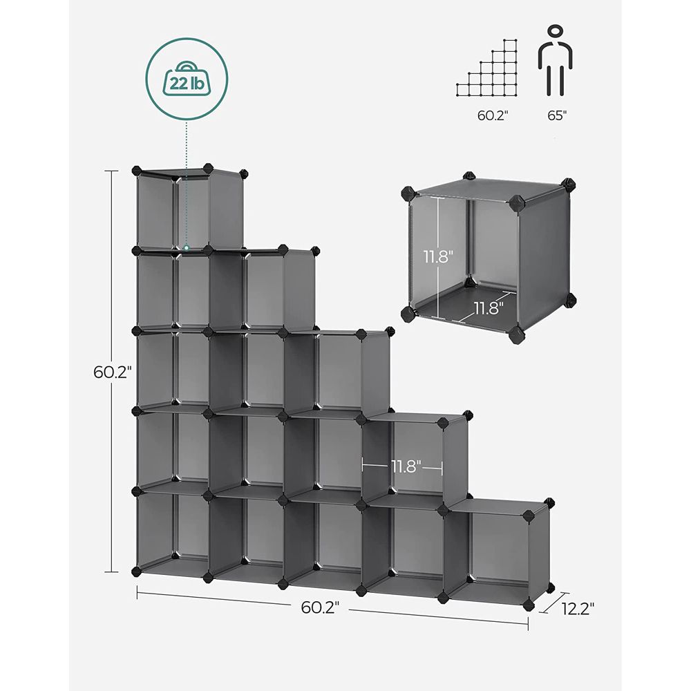 SONGMICS Cube Storage Organizer, Set of 16 
