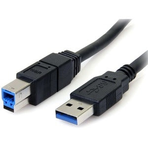 6 ft Black SuperSpeed USB 3.0 (5Gbps) Cable A to B - M/M