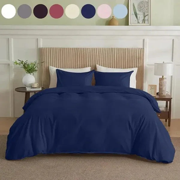 Serta Simply Clean Solid Duvet Cover King 