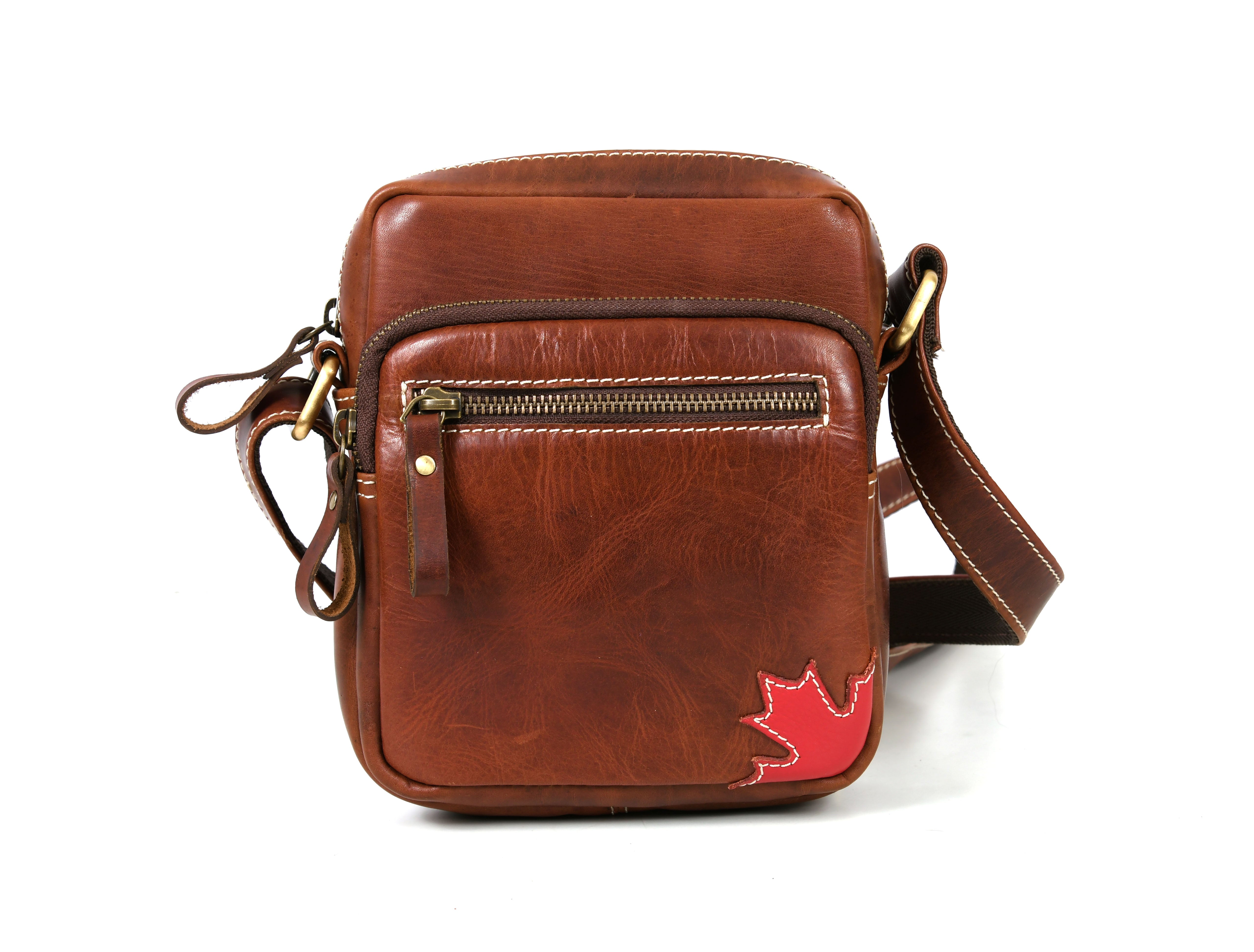 Leather Flight Crossbody Bag – Stylish & Travel Ready