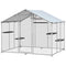 Large Catio Outdoor Cat Enclosure with Waterproof Cover, Walk-in Cat Patio w/ 5 Adjustable Platforms & Hammock 94.5