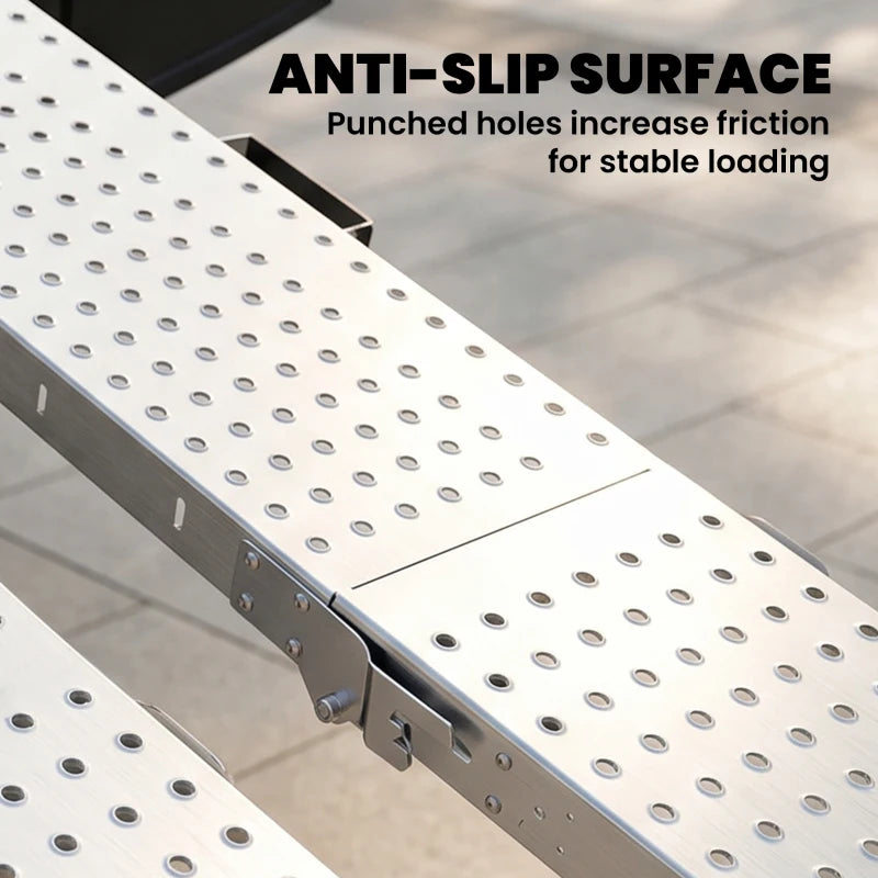 Folding Loading Ramps for Motorcycles, ATVs & Lawn Equipment – 2 Pack, 880 lb Capacity
