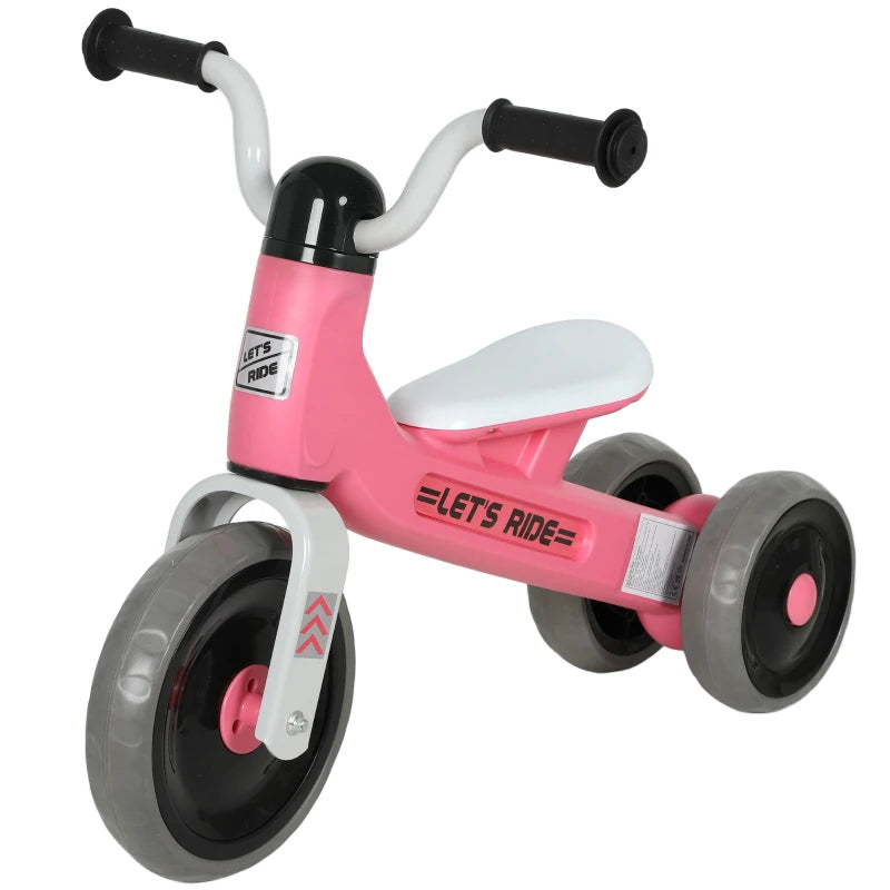 Qaba Toddler Balance Bike for 12-36 Months Boys Girls with No Pedal, 3 Silence Wheels for First Birthday Gift, Green