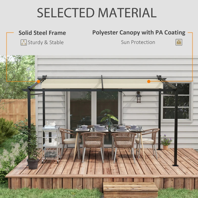 Metal Planter Box with Trellis, 44.5" Raised Garden Bed with Trellis Privacy Screen for Climbing Plants