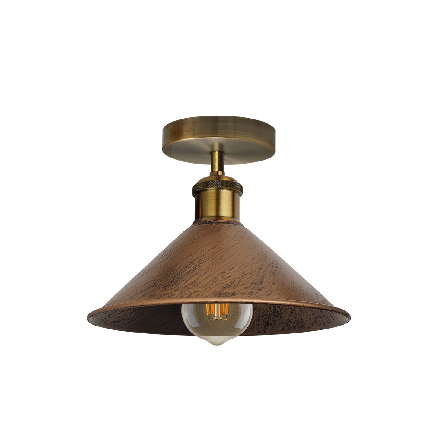 Adjustable Semi Flush Mount Metal Ceiling Light Brushed Copper~ 2150 