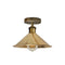 Vintage Industrial Ceiling Light French Gold E26 Flush Mount~2155