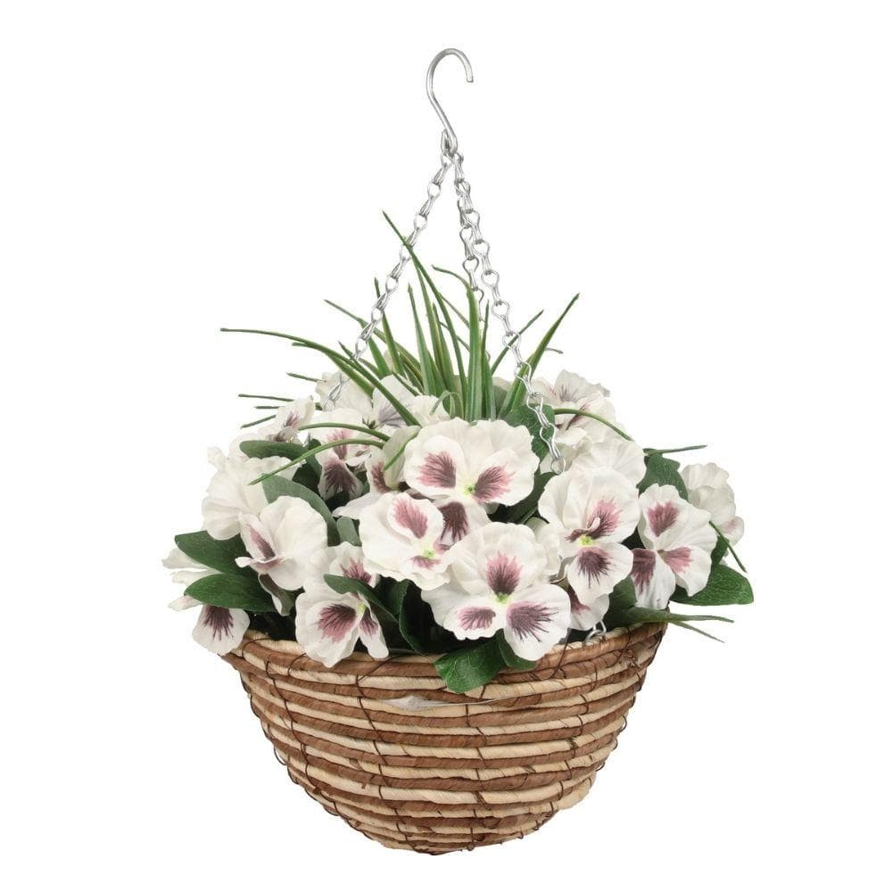 Camila Artificial Floral Arrangement In Hanging Basket 