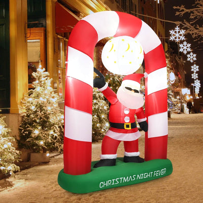 7.5 Feet Inflatable Christmas Lighted Santa ClausÂ 