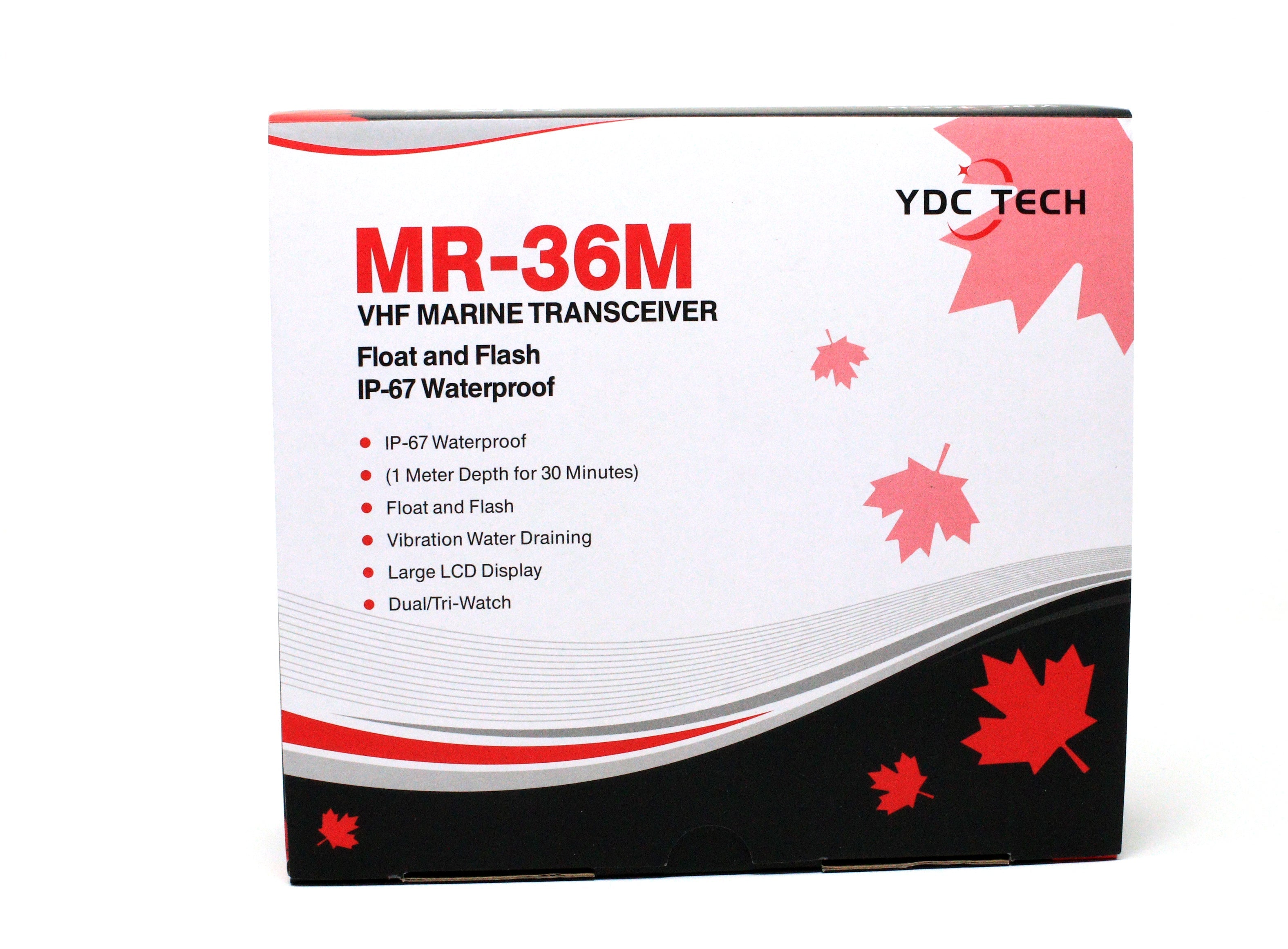 YDC TECH® MR-36M Handheld Waterproof VHF Marine Radio 