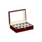 SONGMICS 10-Slot Watch Case with Large Glass Lid
