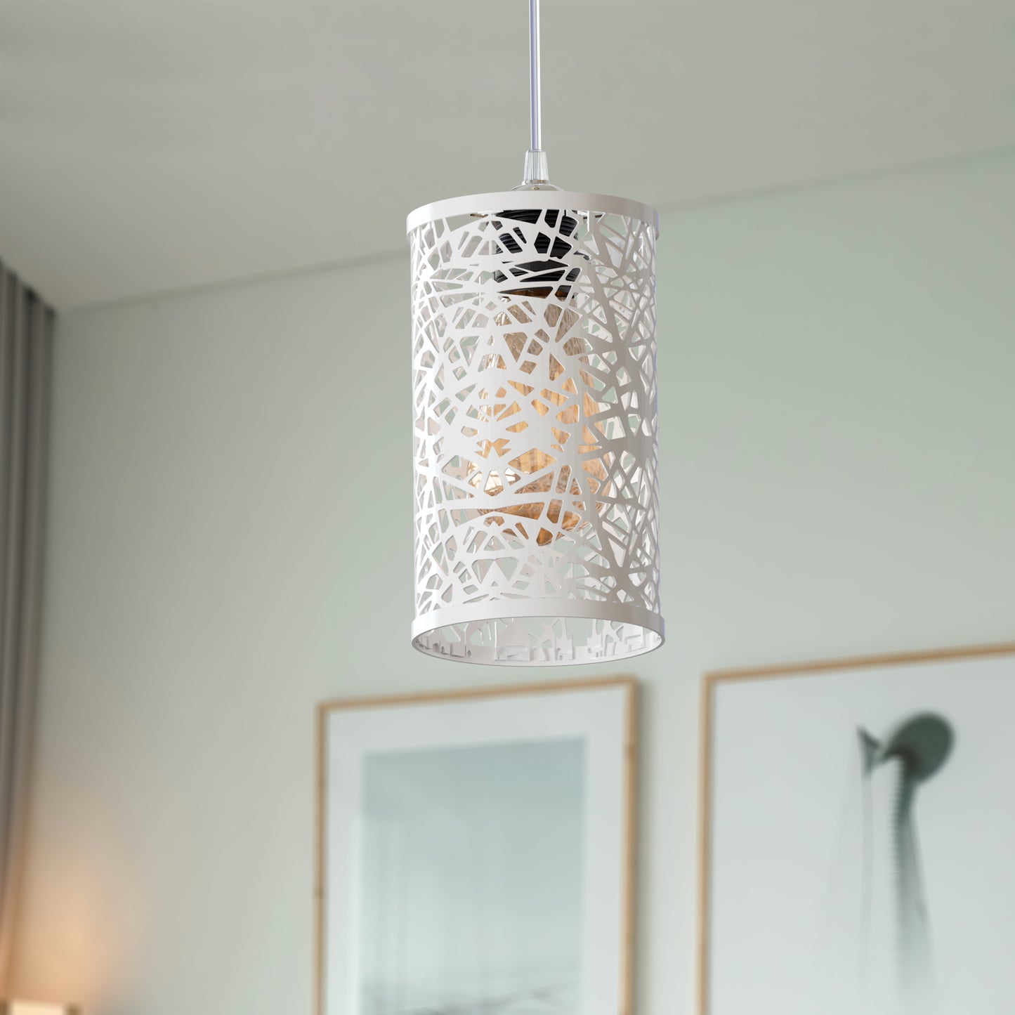 Modern Metal Pattern Shade Ceiling Pendant Light ~ 1724