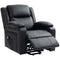 HOMCOM Lift Chair for Seniors, PU Leather Upholstered Electric Recliner Chair with Remote, Side Pockets, Quick Assembly, Black