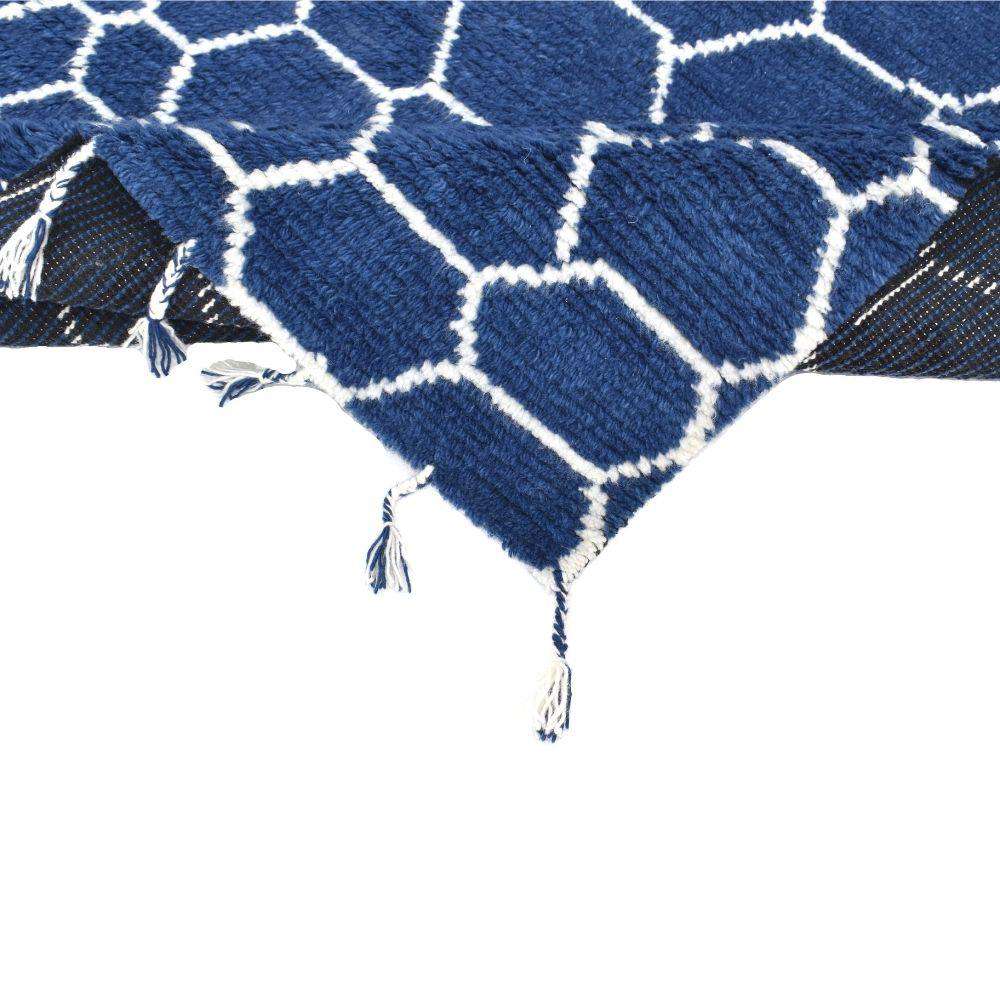 Marine Woven Wool 6X9 Rug 