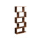 VASAGLE Rustic Brown Freestanding Wooden Storage Bookcase