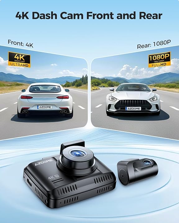 AZDOME GS63H Pro Front and Rear Dash Cam 