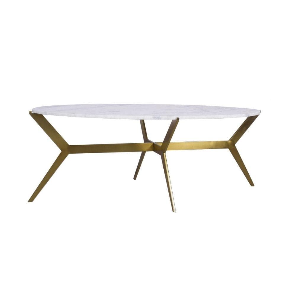 Riva Oval Marble Coffee Table 