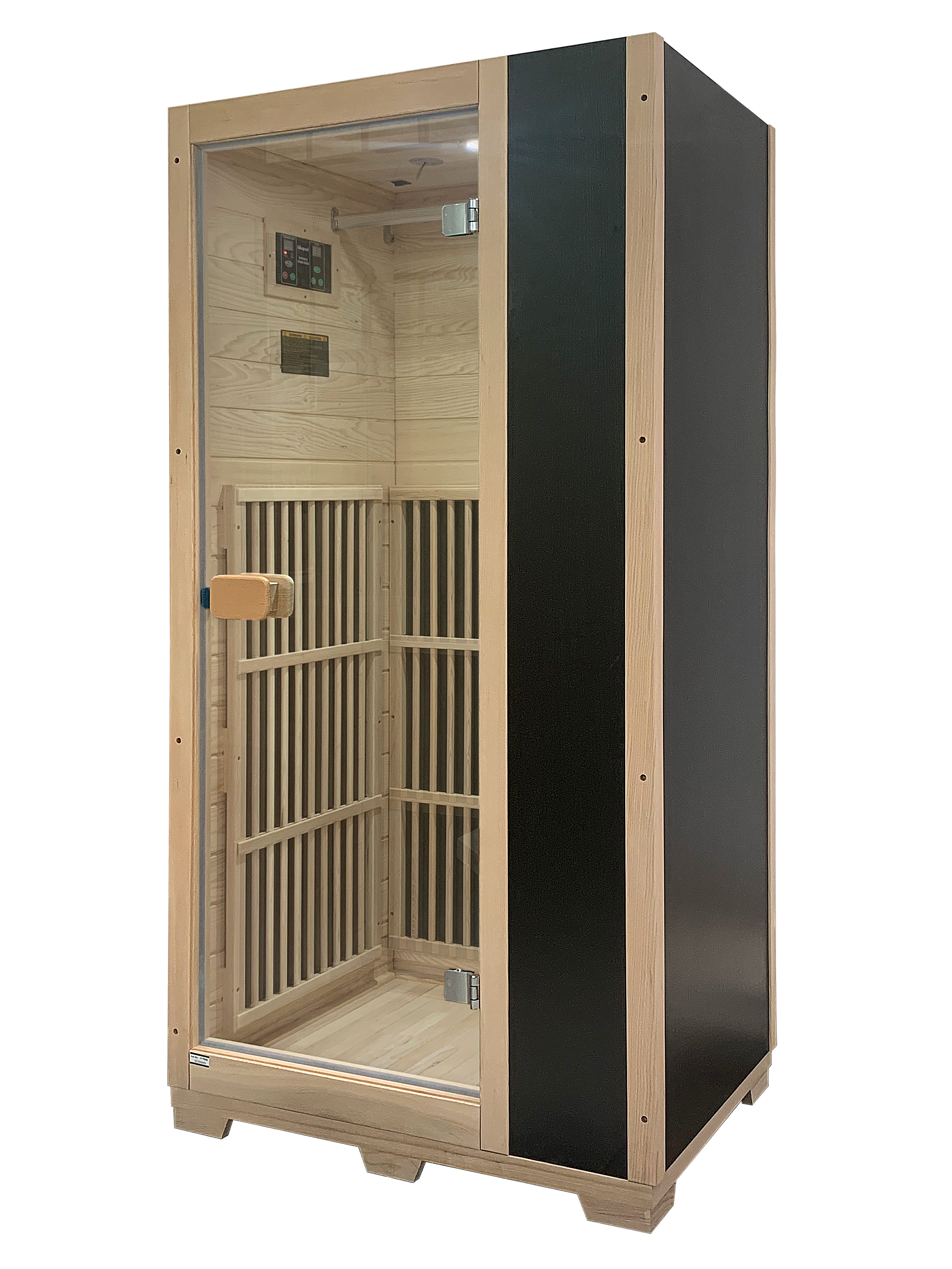 Blisspod | Vienna | Far Infrared Sauna | Canadian Hemlock Very Low EMF | 72.8"H x 35.4"W x 25.6"D | 1 Person 