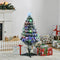 HOMCOM Pre-Lit LED Optical Fiber Christmas Tree with Stand