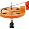 Celsius Round Master Tip Up – Bucket-Fit Design, Telescopic Flag, Spool Shelter & Lock, Tangle-Free Ice Fishing Tip Up