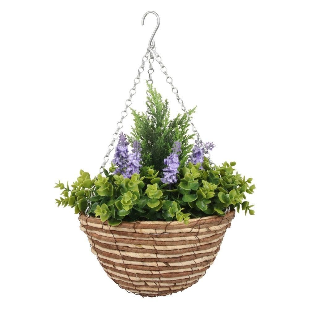 Penelope Artificial Floral Arrangement In Hanging Basket 
