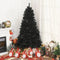 HOMCOM 7ft Artificial Christmas Tree – Black with Auto-Open Design, Holiday Indoor Decoration