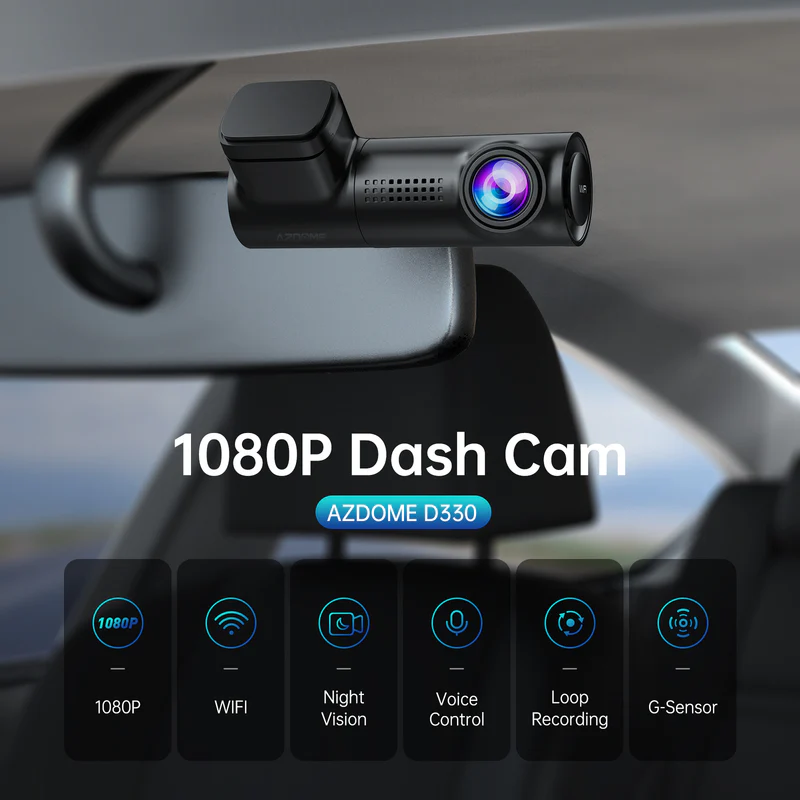 AZDOME M330 1080P Front Dash Cam 
