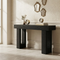 63-Inch Console Table, Farmhouse Wooden Sofa Table with Rustic Finish, Entryway Hallway Table