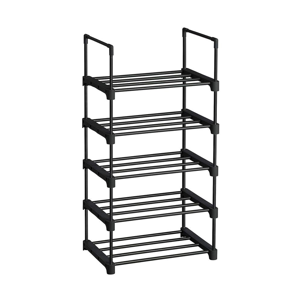 SONGMICS 5-Tier Shoe Rack Black 