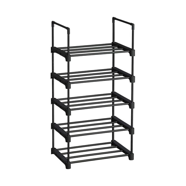 SONGMICS 5-Tier Shoe Rack Black 