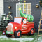 HOMCOM 6FT Inflatable Christmas Santa Claus Driving Truck, LED Lighted Blow Up Outdoor Yard Decoration for Holiday Display
