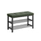SONGMICS 3-Tier Shoe Rack for Entryway Organizer with Foam Padded Seat