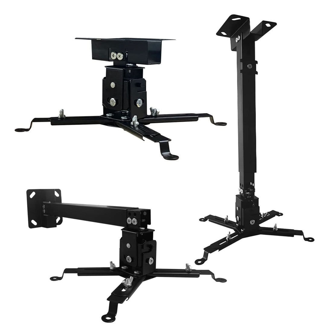 5Core Projector Mount Ceiling Wall Universal Holder Adjustable Low Profile Capacity 40lb BLACK