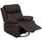 HOMCOM PU Leather Reclining Chair with Vibration Massage Recliner, Swivel Base, Rocking Function, Remote Control, Brown