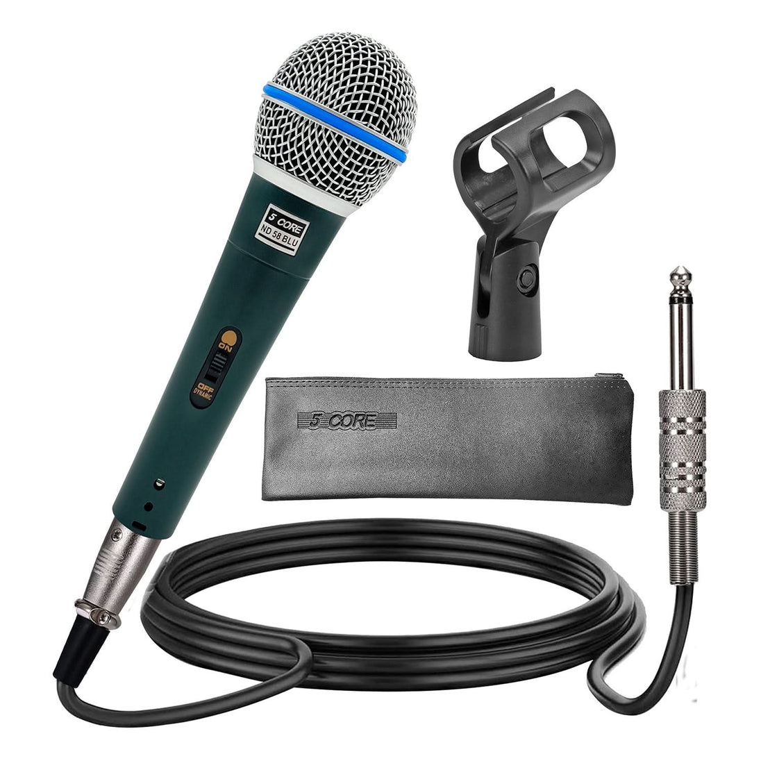 5 Core XLR Dynamic Microphone - Handheld Mic for Karaoke, Singing, and Studio Use (Microfono)