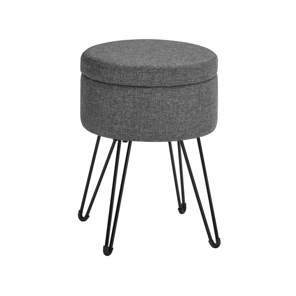 SONGMICS Small Ottoman Stool with Storage 