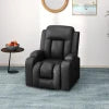 HOMCOM Electric Lift Chair for Elderly, Power Recliner with Footrest, Remote Control, Cup Holders for Living Room, Grey 